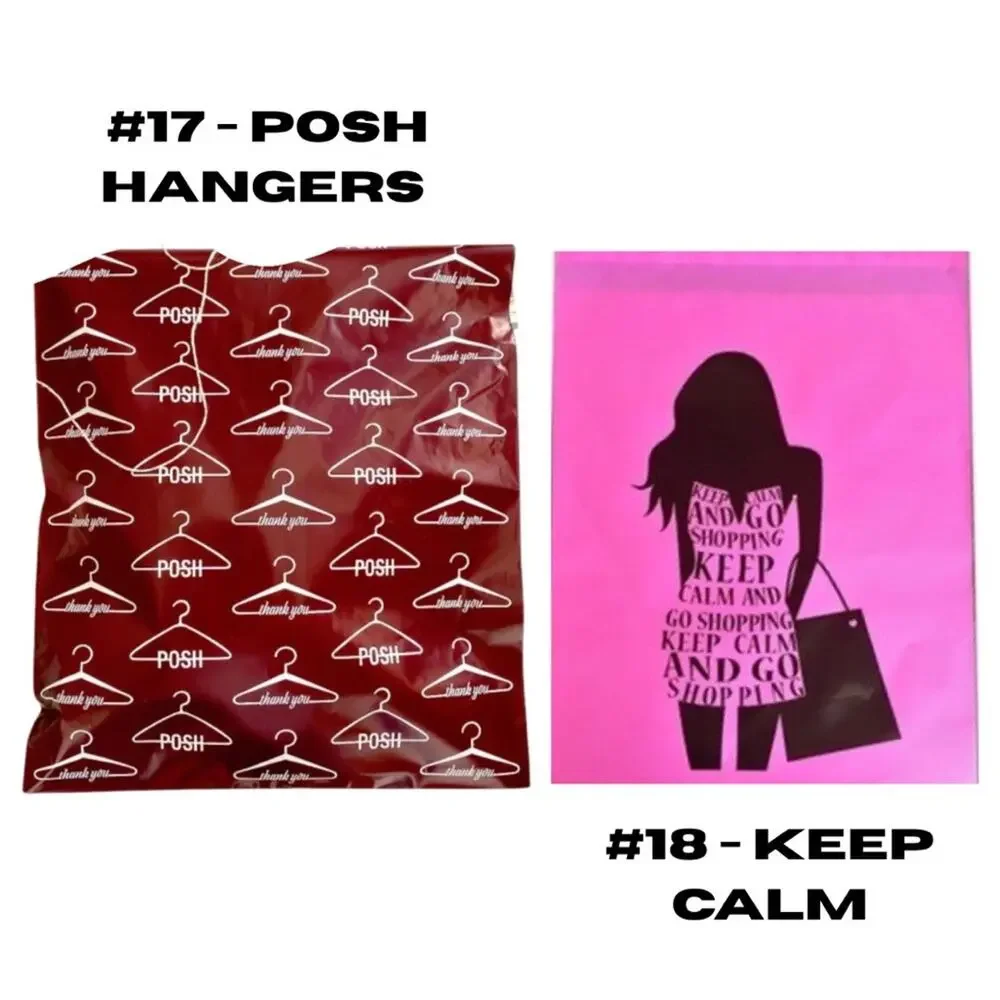 20 Colorful Poly Mailers Pack ~ Choose Your Prints